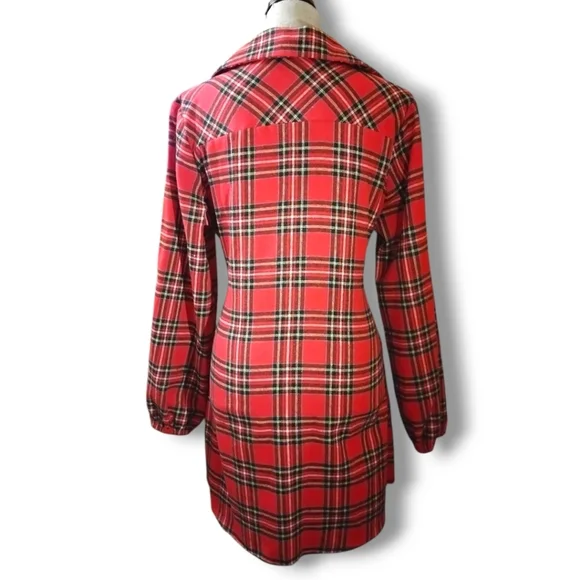 SHEIN Women's Franclia Button Down Plaid Belted Dress - Picture 10 of 12